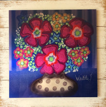 Load image into Gallery viewer, Groovy Flower Vase Framed