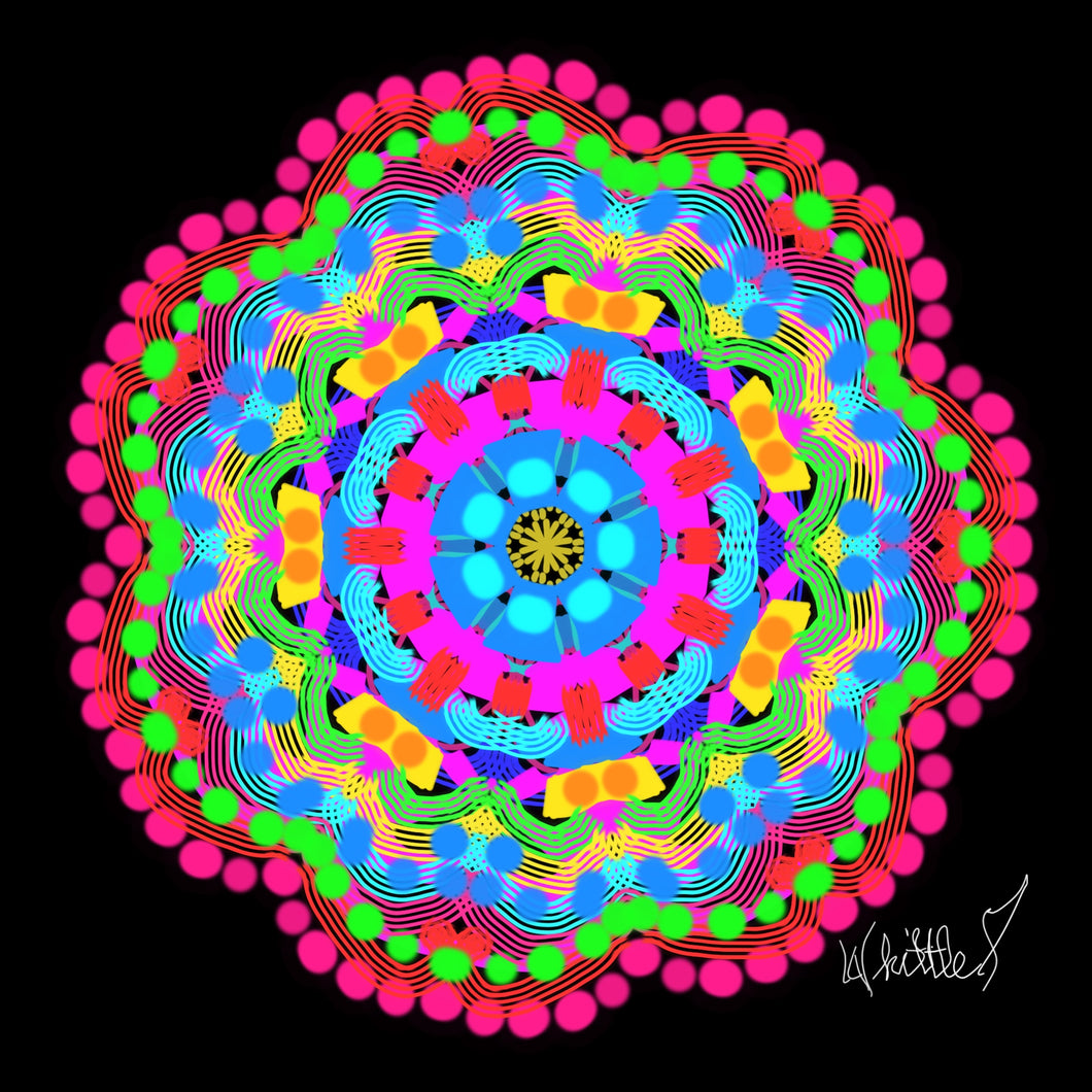 Flower Within a Flower Mandala 