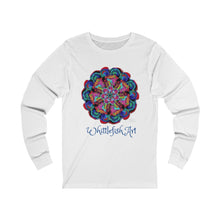Load image into Gallery viewer, Pinwheel Mandala Unisex Long Sleeve Tee