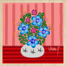 Load image into Gallery viewer, Blue Flower Bouquet