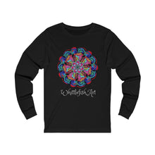 Load image into Gallery viewer, Pinwheel Mandala Unisex Long Sleeve Tee