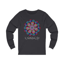 Load image into Gallery viewer, Pinwheel Mandala Unisex Long Sleeve Tee