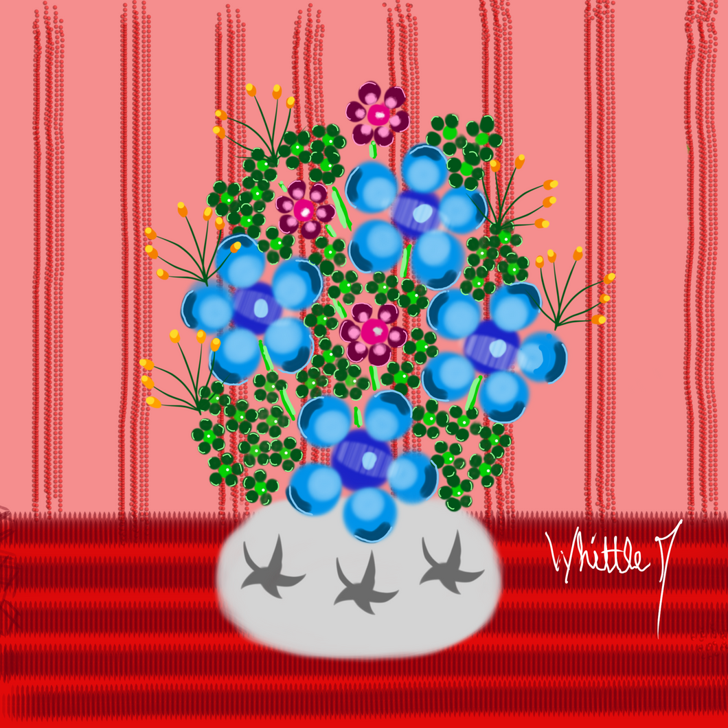Blu Flower Bouquet 