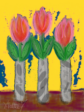 Load image into Gallery viewer, Cheer Up Tulips Framed
