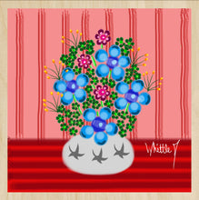Load image into Gallery viewer, Blue Flower Bouquet 
